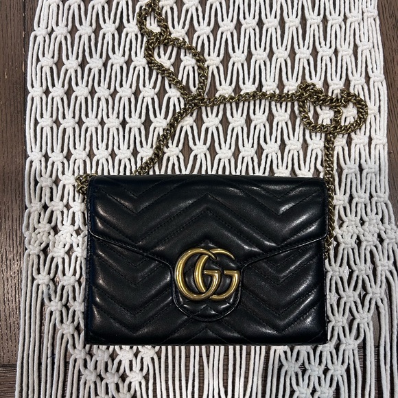 Gucci Marmont mini black leather bag - Picture 2 of 4